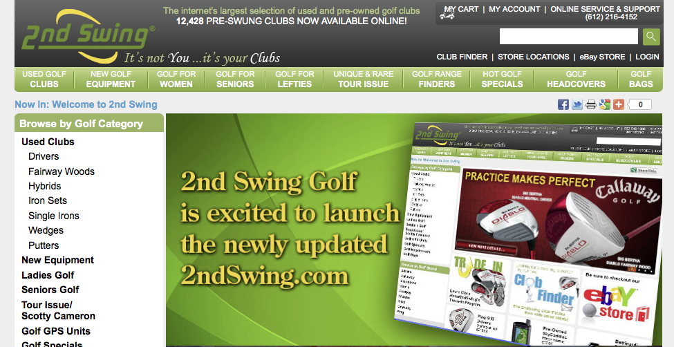 Newly Renovated 2ndswing.com Launched